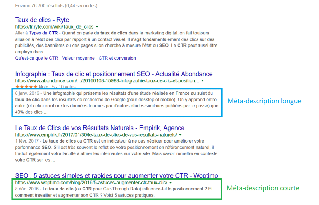 meta description 320 caracteres